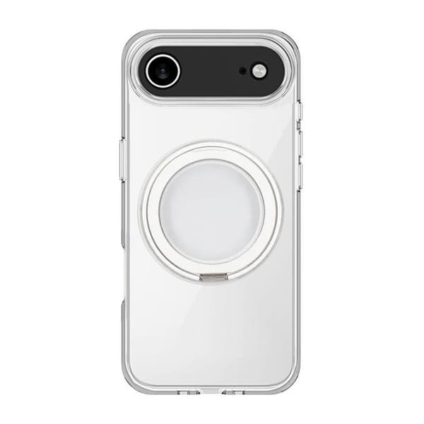 Mobile Case Rotating Magnet Stand for iPhone 17 Air - Clear