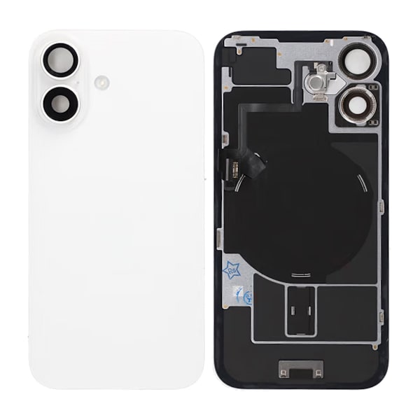 iPhone 16 Baksida Glas - Vit