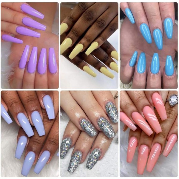 Macaron Series Gel Nail Polish Set Yellow White Pink 12 Pastel Colors Summer Spring Set 5ml