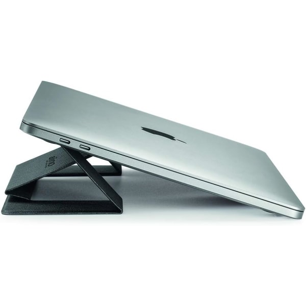 Laptopställ, lätt och osynligt, kompatibelt med MacBook, PC upp till 15 tum och iPad - svart