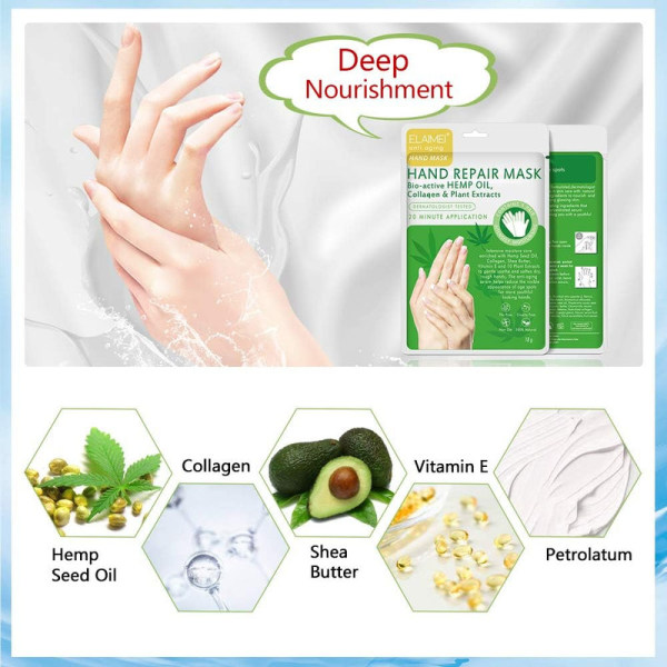 Hand Care Hand Mask 3 par Moisture Glove Anti-Aging Moisturizing Hand Care