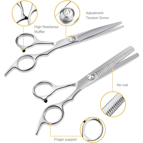 Hair Scissors Set, Professional Hair Cutting Scissors Sharp Thinning Scissors