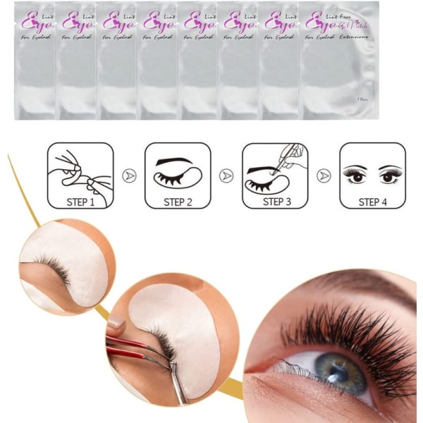 Under Eye Gel Pads 50 Par Set Eyelash Extensions DIY False