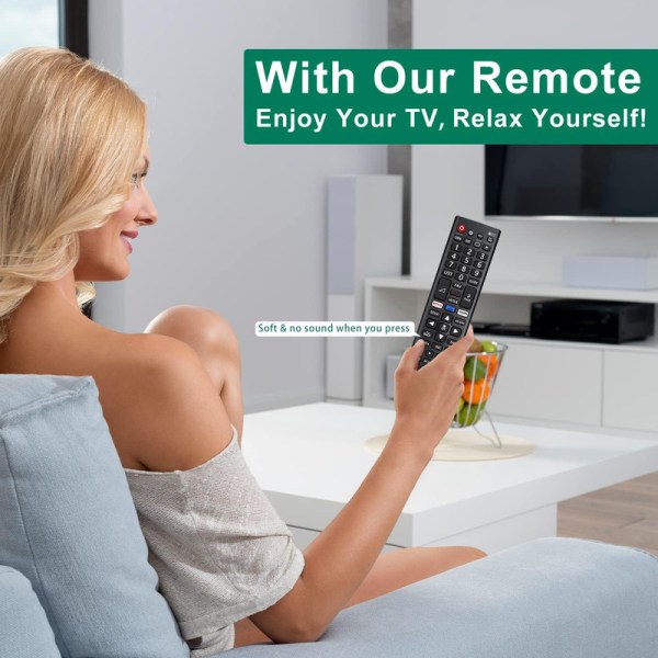 Universal Remote Control for LG Smart TV RM-L1379, Remote Adjustment with Netflix,