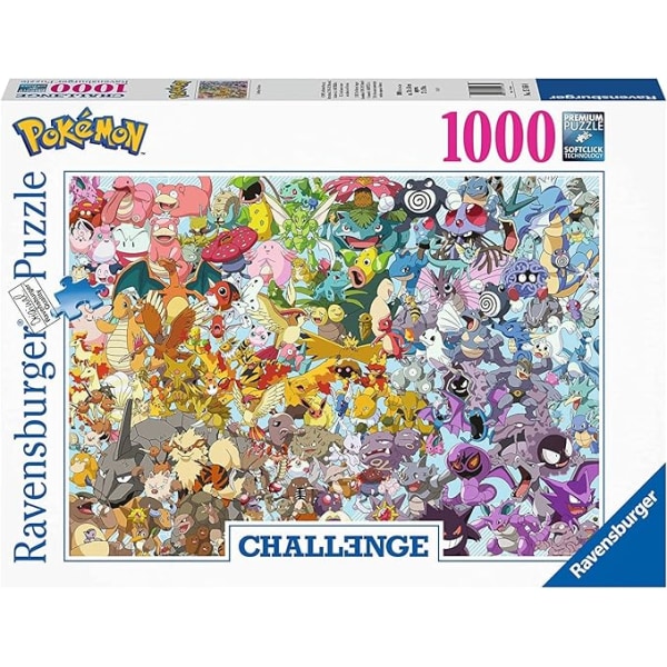 Ravensburger Pokemon 1000 Piece Challenge Jigsaw Puzzle for Adults and Kids Age 12 Years Up