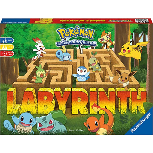Ravensburger Pokemon Labyrinth - Moving Maze Family Board Games for Kids Age 7 Years Up - 2 to 4 Players - Christmas Gifts