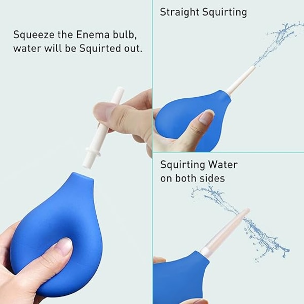 225 ml silikon bevattning vid igensättning anal dusch och vaginal dusch med 4 utomhusmunstycken