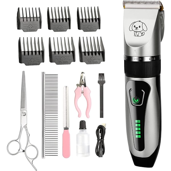 Dog Clipper, Dog Shaver Professional Pet Dog Clipper For Dogs and Cats Crop/Long/Short/Hedgehog