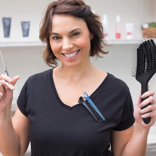No-Pull hårborste för kvinnor, män och barn, borst för optimal tryckfördelning och vård