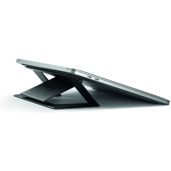 Laptopställ, lätt och osynligt, kompatibelt med MacBook, PC upp till 15 tum och iPad - svart