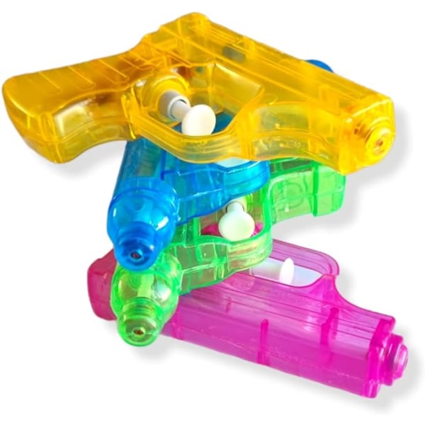 set med 4 genomskinliga vattenpistoler för barn | Mer än 10 modeller | Vattenstråle |