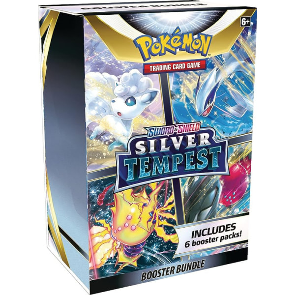 Pokémon TCG: Svärd & sköld - Silver Tempest Booster bunt, 6 st (paket med 1)