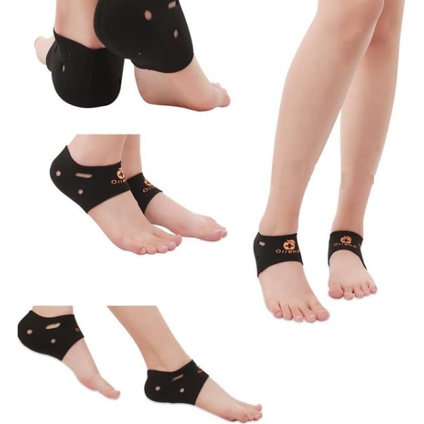 Heel Spur Inserts 4 Pairs, Heel Socks Heel Protection Heel Protector,