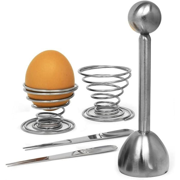 Äggdekoration – äggskivare skärare rostfritt stål skal kracker
