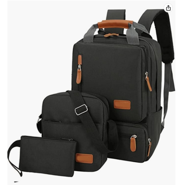 Men's Laptop Backpack 3pcs Travel Backpack, for 14.5 Inch Laptops