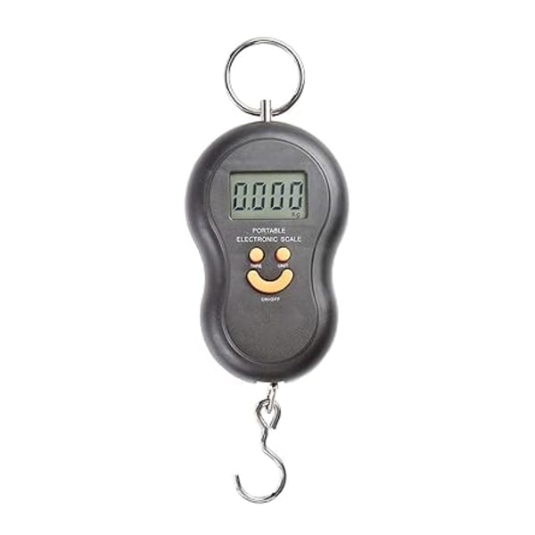 Professional Electronic Portable Scale with Fishing Hook 40kg Per Travel Bag, Assorted Colors,