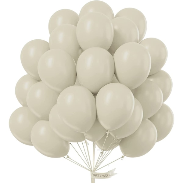 Latex Balloons, 50 pcs, Beige
