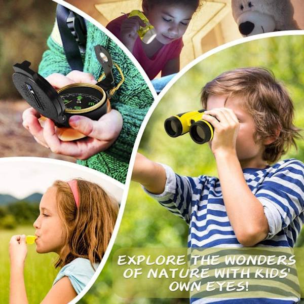 Outdoor Explorer Kit, Kids kikare Set med kompass, förstoringsglas Fyndiq