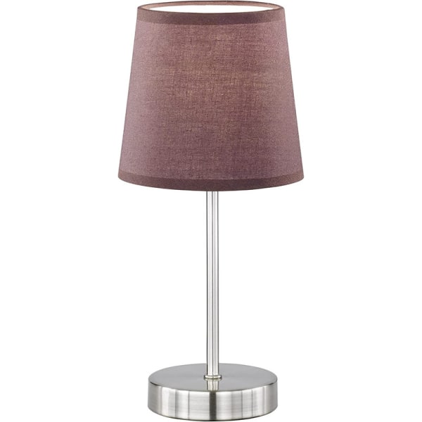 Action bordslampa, metall, E14 42W, brun, 14 x 32 cm [Energiklass E]