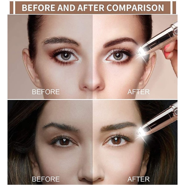 Uppladdningsbar ögonbrynstrimmer Body Mini Trimmer för kvinnor, Eyebrow Facial Hair Remover