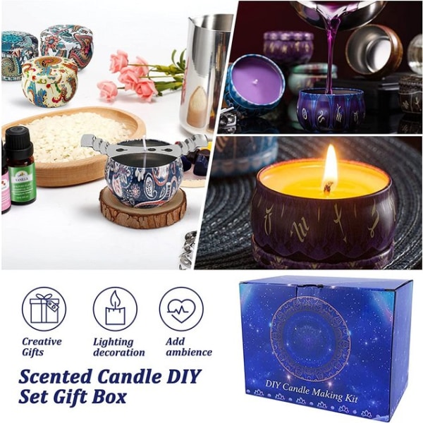 Light DIY Set Candle Making Kit with Instructions,