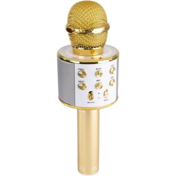 MAX KM01 - Karaokemikrofon Trådlös Bluetooth-mikrofon - Guld, inbyggd  högtalare, röstväxlarmikrofon och eko 78f5 | Fyndiq