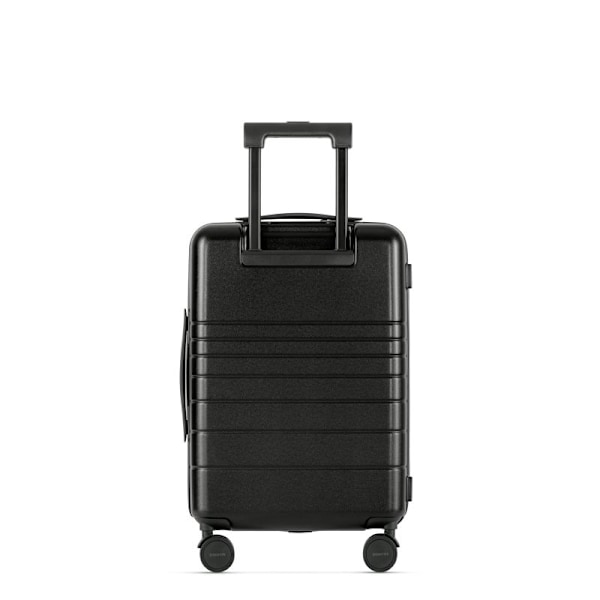 Eternitive E3 PLUS resväska / USB-C och USB-A portar / TSA kodlås / kabinväska / svart färg / 360° svängbara hjul