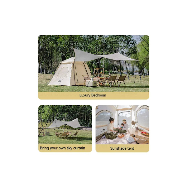 Tält ango 2 silverplatta cnk2300zp014-khaki