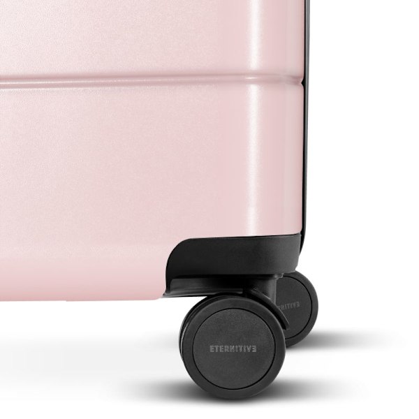 Eternitive E3 resväska / TSA kombinationslås / storlek M / färg rosa 360° svängbara hjul