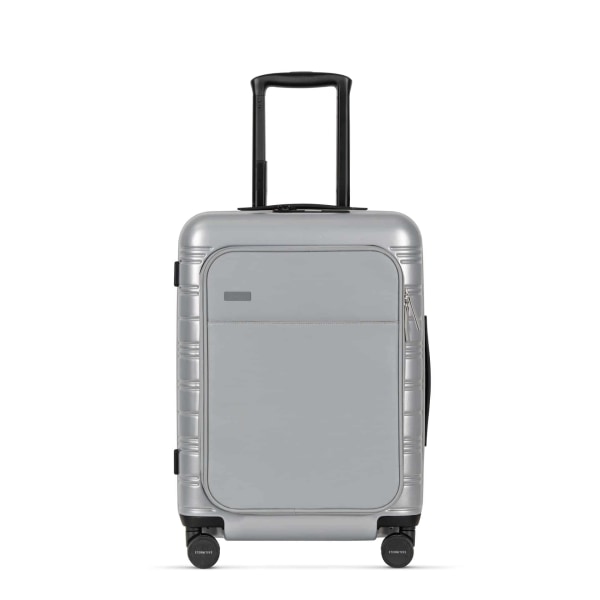 Eternitive E+ kabinväska med powerbank TSA fingeravtryckslås / färg grå - grafit / 360° svängbara hjul