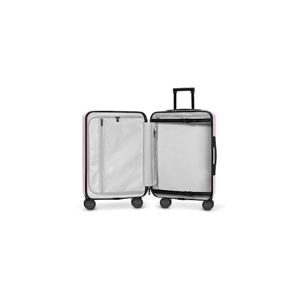 Eternitive E3 PLUS resväska / TSA kombinationslås / USB-C och USB-A portar / kabinväska / rosa färg / 360° svängbara hjul