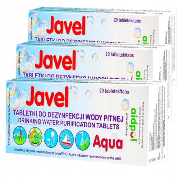 Vattenreningtabletter JAVEL 60 st.