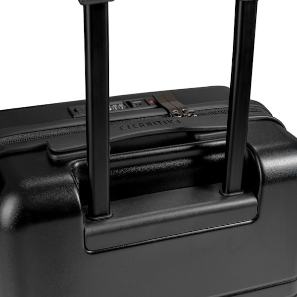 Eternitive E3 PLUS resväska / USB-C och USB-A portar / TSA kodlås / kabinväska / svart färg / 360° svängbara hjul