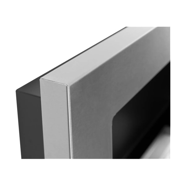 Etanolkamin  med glas Öppna spisar Bio-eldplats Hängande biopejs Bioetanolbrännare 65 x 40 x 12 cm INOX  ekologisk eldstad