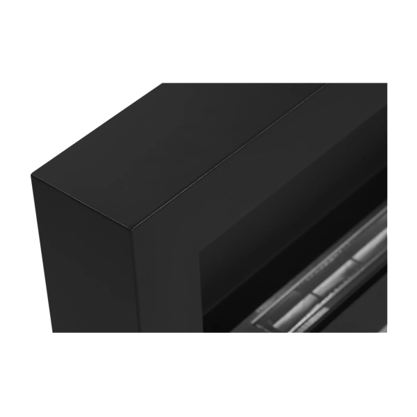 Etanolkamin Öppna spisar Bio-eldplats Hängande biopejs Bioetanolbrännare BOX 90 cm x 40 cm x 12 cm matt svart ekologisk eldstad
