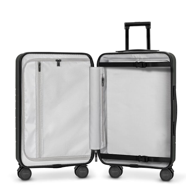 Eternitive E3 PLUS resväska / TSA kombinationslås / USB-C och USB-A portar / kabinväska / olivgrön färg / 360° svängbara hjul