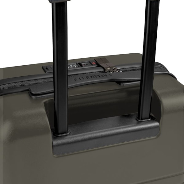 Eternitive E3 PLUS resväska / TSA kombinationslås / USB-C och USB-A portar / kabinväska / olivgrön färg / 360° svängbara hjul