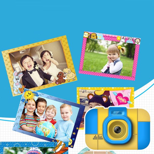 1080P kahden linssin digitaalinen lasten videokamera - USB-lataus Blue c7a9  | Blue | Fyndiq