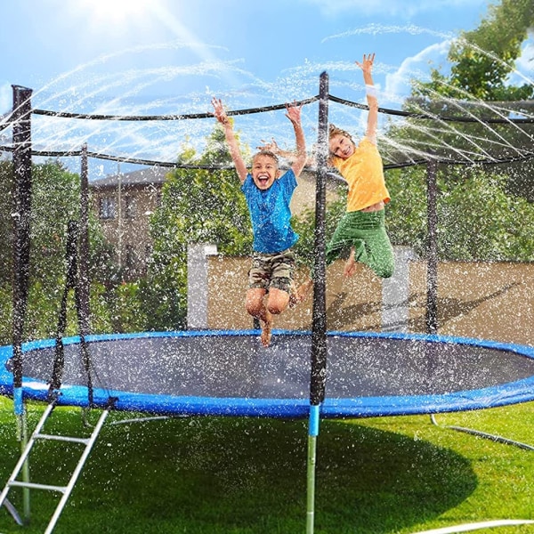 Nogen tilbagemeldinger region Udendørs trampolin vandsprinklerslange med springkontakt Green 41f7 | Green  | Fyndiq