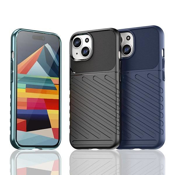 Thunder Case Pansarskal iPhone 15 - Blå