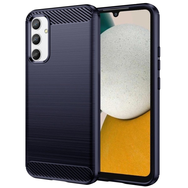 Carbon Case Flexibel Silikon Skal Samsung Galaxy A54 5G - Blå
