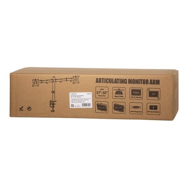 LogiLink Dual Monitor Bordsstativ