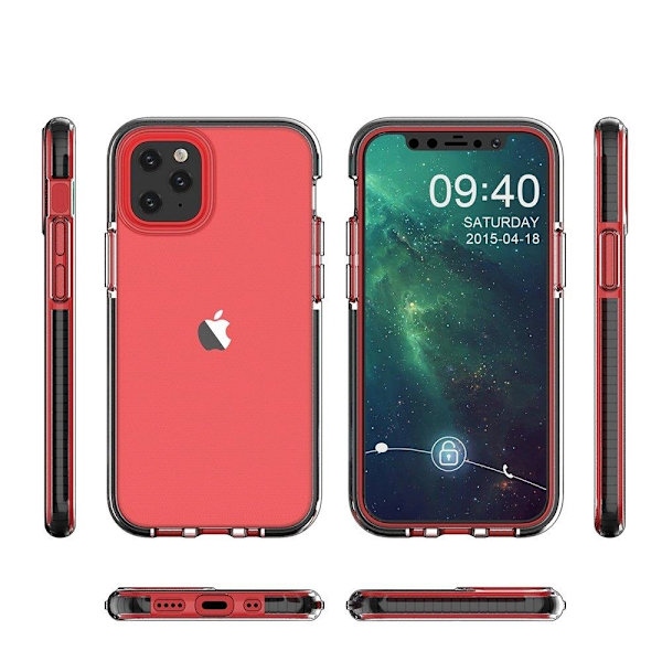 Spring Case Skal med Ram iPhone 13 Pro - Transparent/Mörkblå
