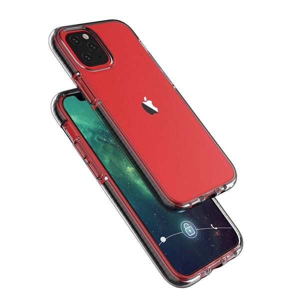 Spring Case Skal med Ram iPhone 13 Pro - Transparent/Mörkblå