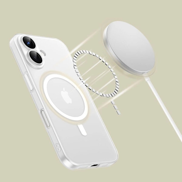 Tech-Protect MagSlim MagSafe Skal iPhone 16 - Vit