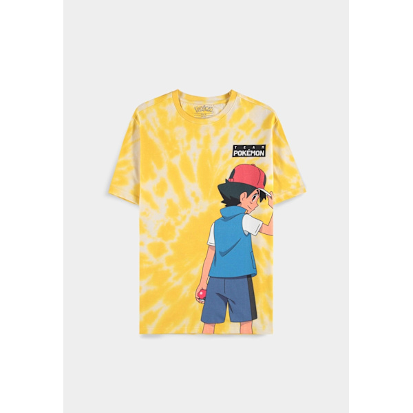 Pokémon - Ash and Pikachu - Digital Printed Men's Short Sleeved T-shirt - S