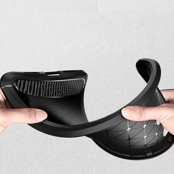Carbon Case Flexibelt Skal iPhone 12 Mini - Svart