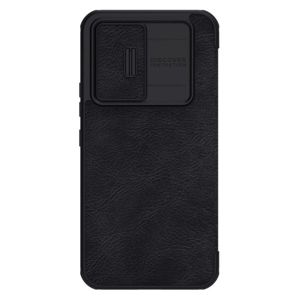 Nillkin Qin Leather Pro Flip Fodral med Korthållare Samsung Galaxy A54 - Svart