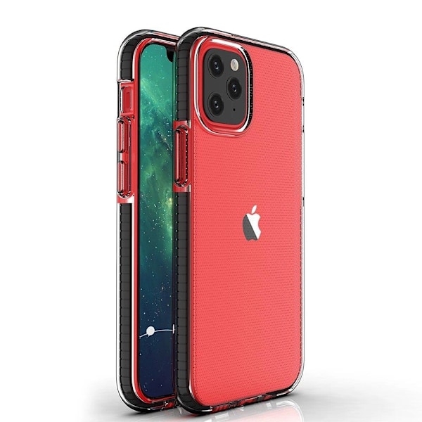Spring Case Skal med Ram iPhone 13 Pro - Transparent/Svart