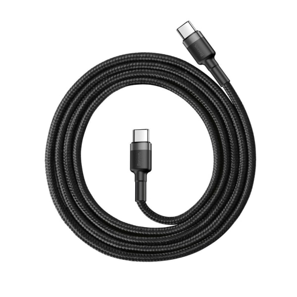 Baseus CATKLF-GG1 USB-C - USB-C PD QC Kabel 60W 3A 480Mb/s 1m - Svart